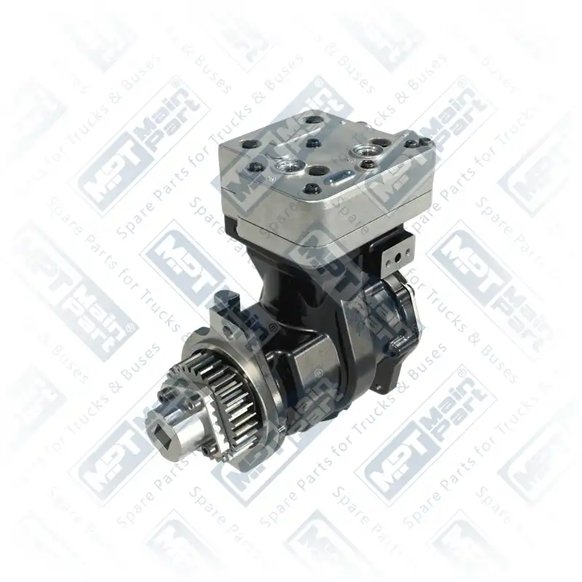 1) 3104216,3687343,3690864,4318220,9111530190,9111530197, 9111530197 WABCO Compressore d'aria, Monocilindrico, MPT Main Part