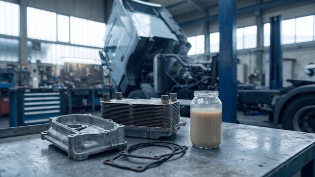 Ölkühler undicht beim Lkw: Symptome, Folgen und Prüfung