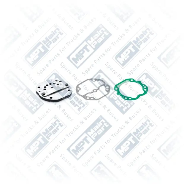 1) 4021300120,4021300320, 4.LP.1302 Compresor de aire, Placa de la válvula, MPT Main Part