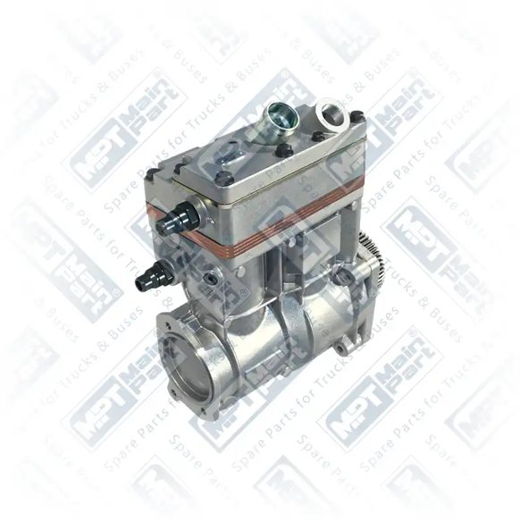 2) 14900050713,14900105110,14900119210,14900127710,14900127711,14900145710,14900145711,14900145712,LP490,0011306015,0011306215,0011306415,0011308915,4711303215,4711303415,4711304015,4711304215,4711306615, 471 130 66 15 MERCEDES BENZ Air Compressor, Twin Cylinder, MPT Main Part