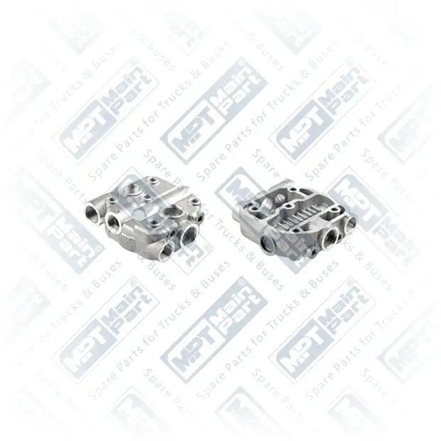 1) 0001311621,0001314319,4110336532,81541110026,0513794, 3.LP.0704 Compressor de ar, Cabeçote, MPT Main Part