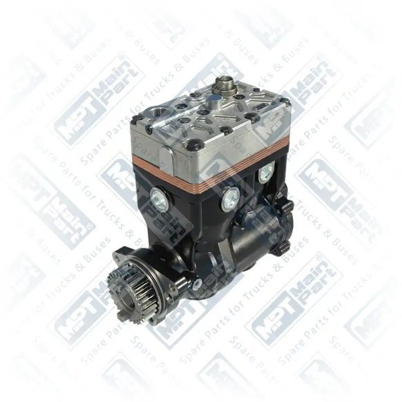 1) 14900097211,LP490,51541007252, 51.54100-7252 Compressor de ar, Cilindro duplo, MPT Main Part