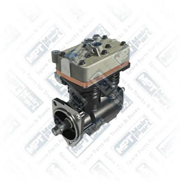 1) 3193734,70303443,70305889,70330001,70330081,8113482,8113565,8113633,85000080,85000194,II37953,II38779,K001267000,K001267X00,LK4918,LP4986,LP4993, LP4986 KNORR-BREMSE Compresor de aire, Bicilíndrico, MPT Main Part