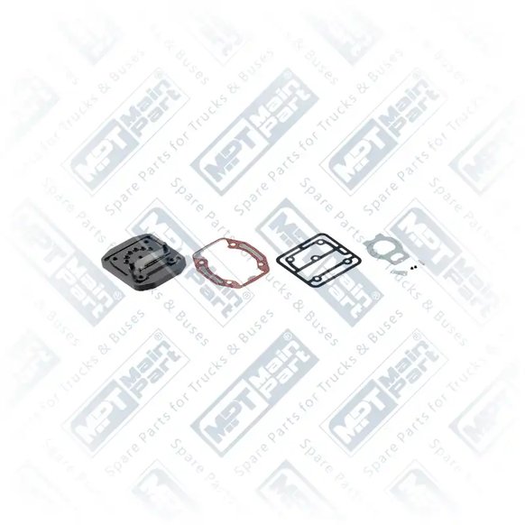 1) II14777004, 9.LP.0604 Compressor de ar, Placa da válvula, MPT Main Part