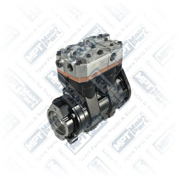 2) K033392N00,LP4864,5257938, K033392N00 KNORR-BREMSE Compressor de ar, Cilindro duplo, MPT Main Part