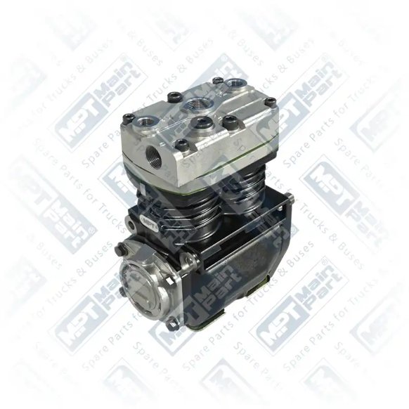 2) 5000249830,5000670603,5000694446,7485003204,LP4943,SEB01158000,SEB01158X00, 5000694446 RENAULT TRUCKS Air Compressor, Twin Cylinder, MPT Main Part