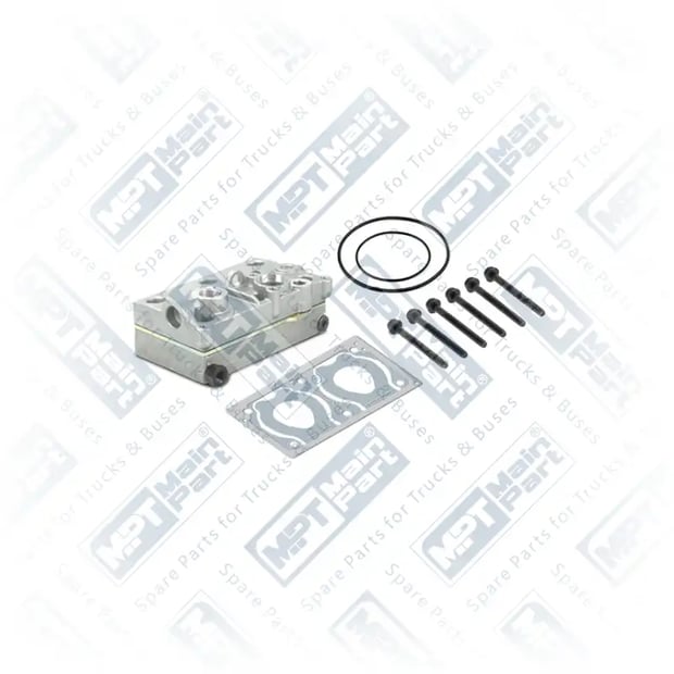 1) 4127049372,21316442, 1.LP.1908 Kompresör, Silindir Kapak, MPT Main Part