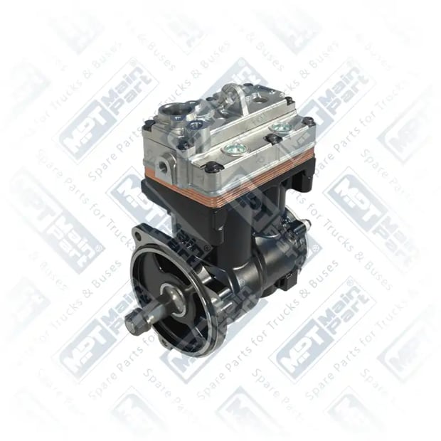 1) 21837144,22415863,85021390,85027390,14900082204,LP490TYPE, 85027390 VOLVO B5TL Compresseur d'air, Double cylindre, MPT Main Part