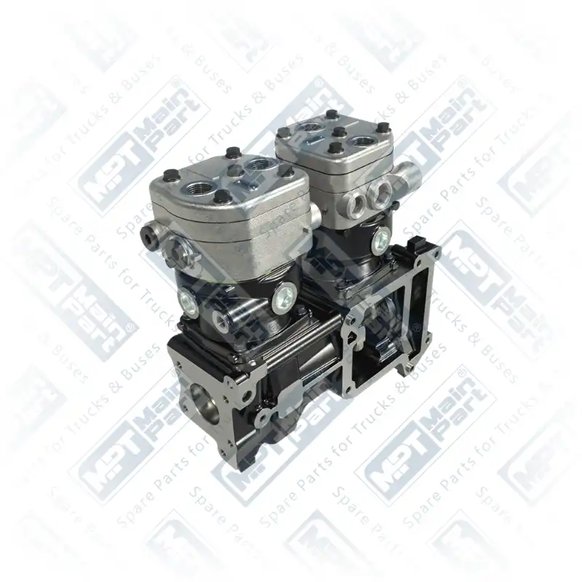 2) 51541006007,51541006008, 51541006007 MAN F2000 D 2876 Compressore d'aria, Doppio cilindro, MPT Main Part