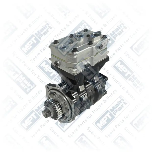 1) 5010550086,5600621115,4124420000, 7.LK.0201 Compressore d'aria, Doppio cilindro, MPT Main Part