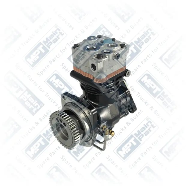 1) 0R1623,0R1624,10R1437,1916521,2233636,2233637,2554160,5010803,5010806,5011427,5011441,5012532,5014428,5014482, 14.LK.0202 Compressor de ar, Mono Cilindro, MPT Main Part