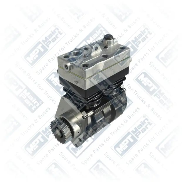 1) 4571304915,4571307115,9125101040, 4.LK.2501 Air Compressor, Twin Cylinder, MPT Main Part
