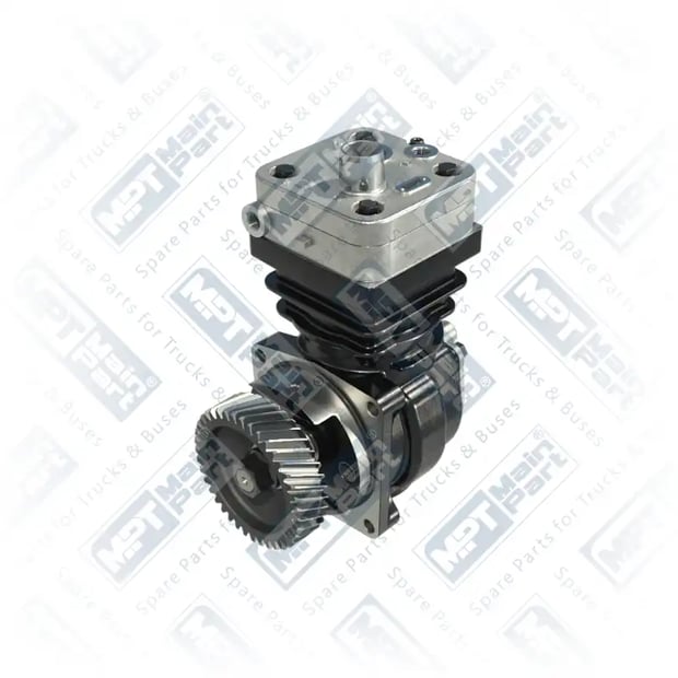 1) 9061304915,9061306015,9061306115,4111540040,1528236, A9061306015 MERCEDES BENZ ATEGO 1833 Sprężarka powietrza, Jednocylindrowa, MPT Main Part