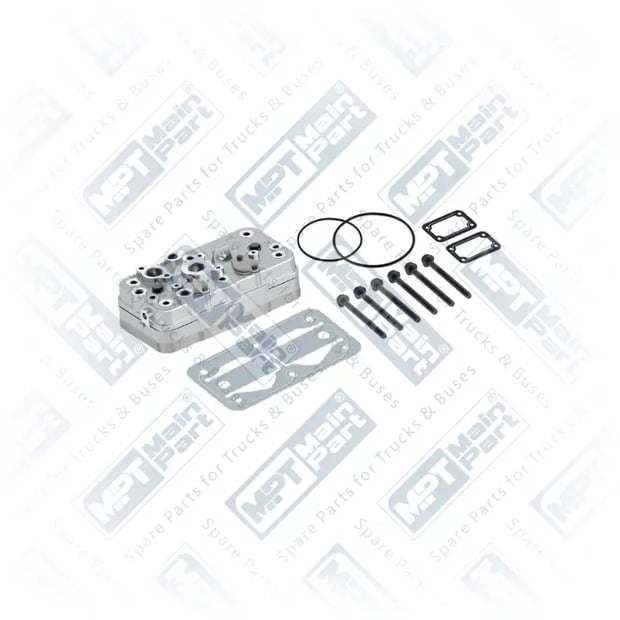 1) K017529, 7.LP.0701 Compresor de aire, Culata, MPT Main Part