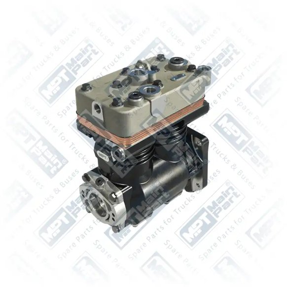 2) II32688AT,II32688ES,K002047ES,K002072,K003960,K003960000,K003960ES,K012799,K014896,K016615,K016615000,K016615ES,LK4941,LP4965,1380457,1470304,1512834,1514064,1541705,1728435,1770607,1784109,1796663,571179,571287, 1380457 SCANIA P400 Luftkompressor, Zweizylinder, MPT Main Part