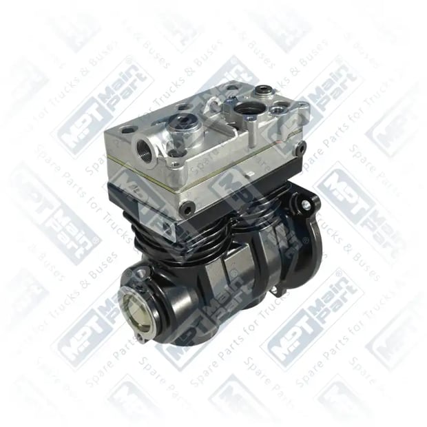 2) 7422062019,7424655974,7485013936,9125140090, 7.LK.1101 Air Compressor, Twin Cylinder, MPT Main Part