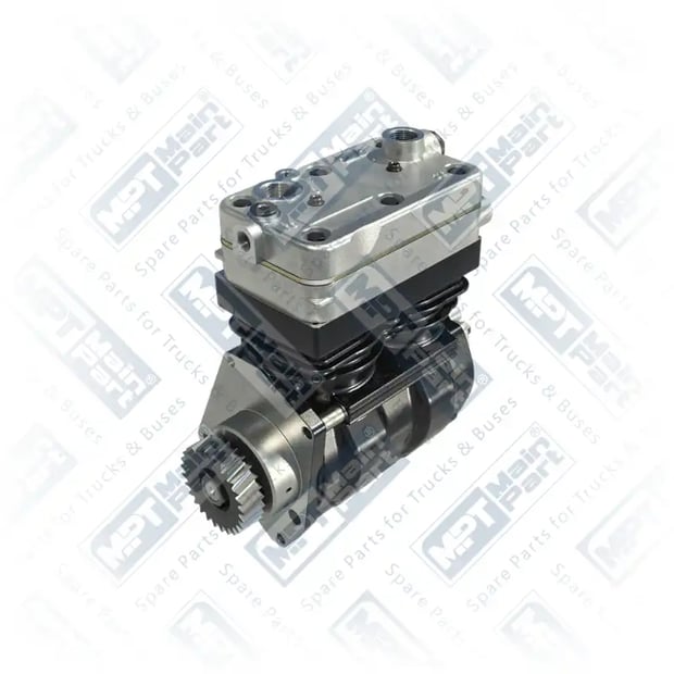 1) 9125100020,4571305815, 4.LK.0211 Compressor de ar, Cilindro duplo, MPT Main Part