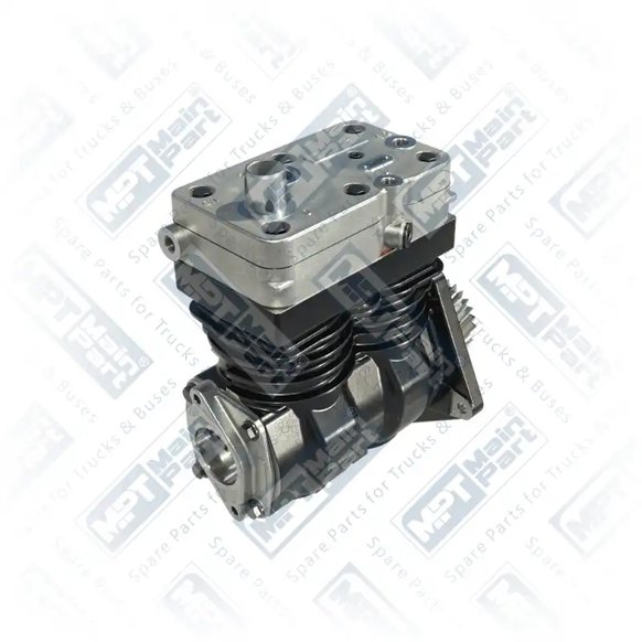 2) 4571302015,4571304615,4571306615,9115530070, 9115530070 WABCO Air Compressor, Twin Cylinder, MPT Main Part