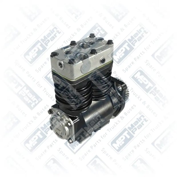 2) I90499000SP1,I90499AT000SP1,I90499ESSP1,I90499X00SP1,LP4813SP1,1613632SP1,5003336SP1, 1.LK.1104 Air Compressor, Twin Cylinder, MPT Main Part