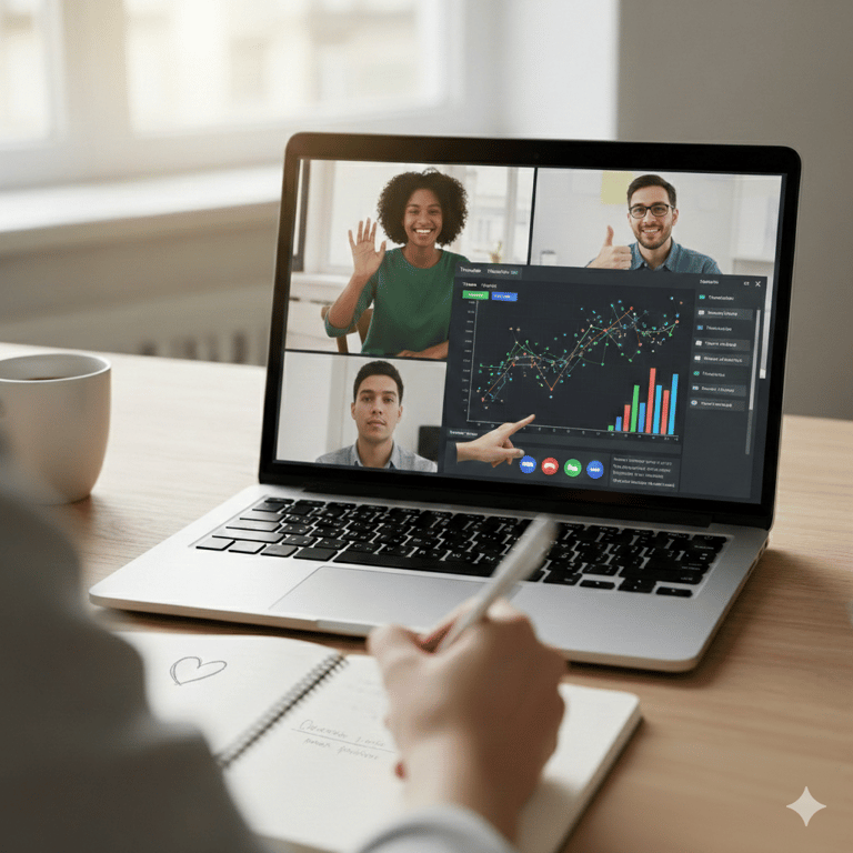 Team collaboration with interactive elements and games