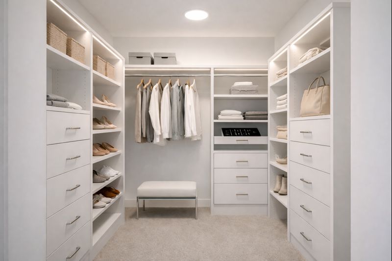 Walk-in closet, Level 3 — Built out