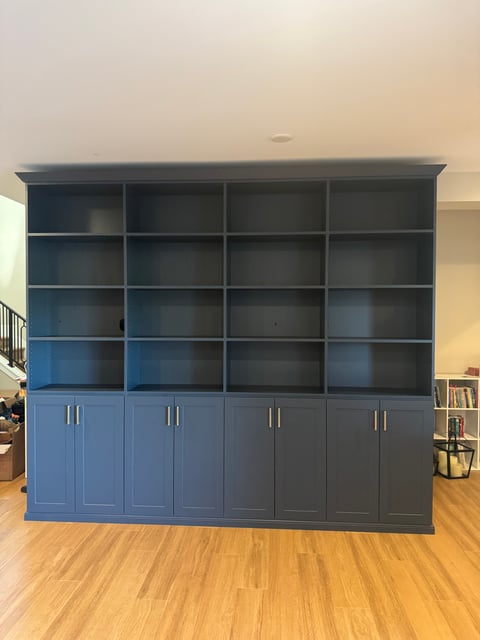 Mysterious Blue Bookcase