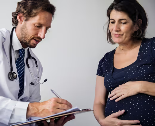 woman and doctor consultation