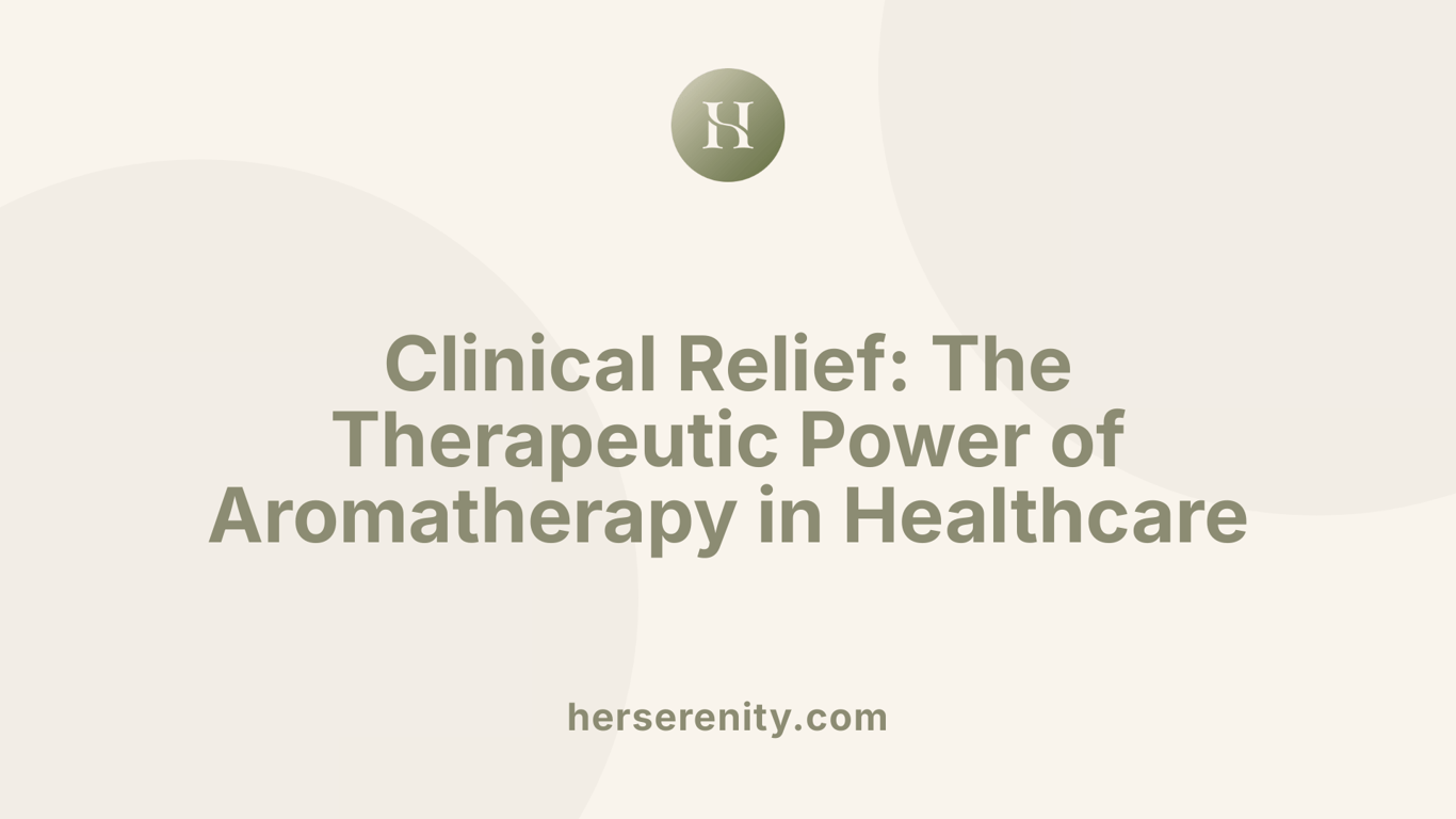 Clinical Relief: The Therapeutic Power of Aromatherapy in Healthcare