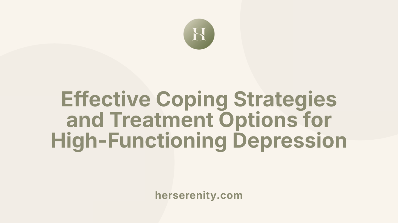 Effective Coping Strategies and Treatment Options for High-Functioning Depression