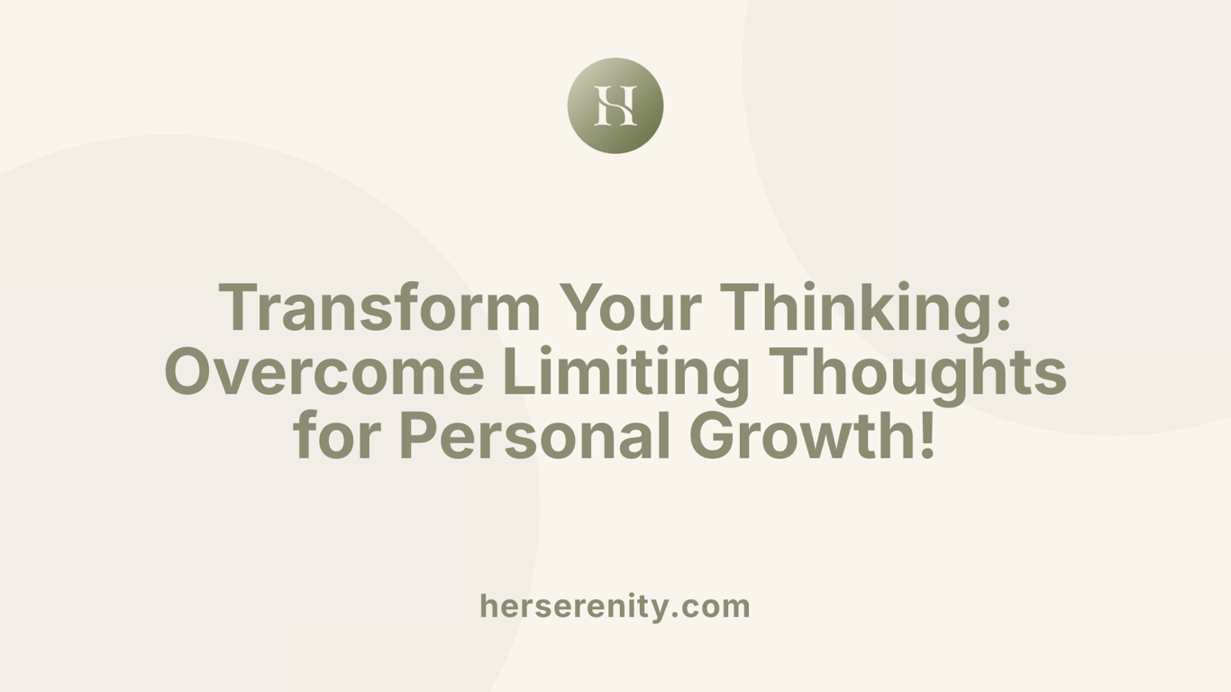 Transform Your Thinking: Overcome Limiting Thoughts for Personal Growth!