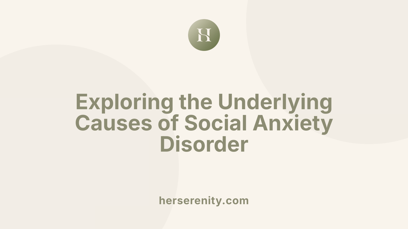 Exploring the Underlying Causes of Social Anxiety Disorder