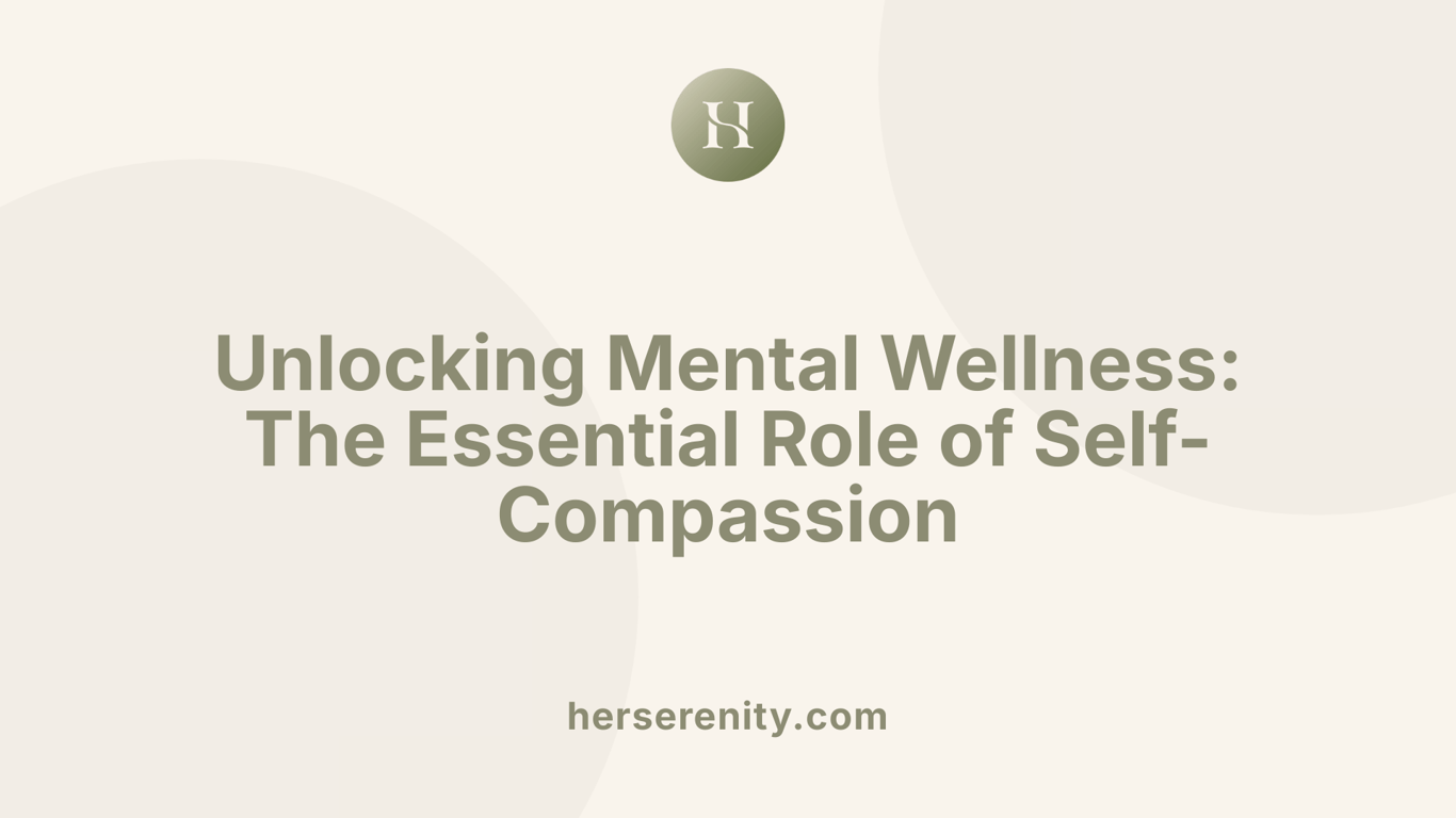 Unlocking Mental Wellness: The Essential Role of Self-Compassion