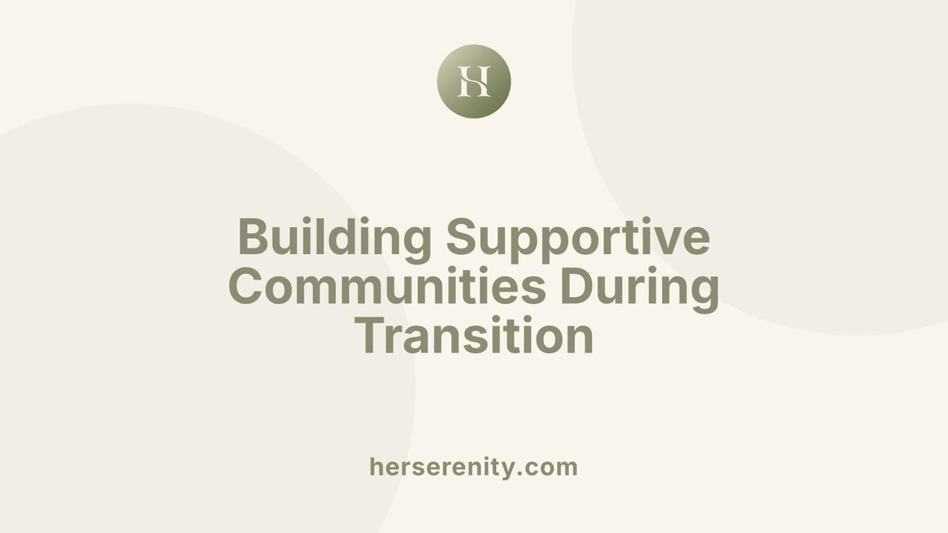 Building Supportive Communities During Transition