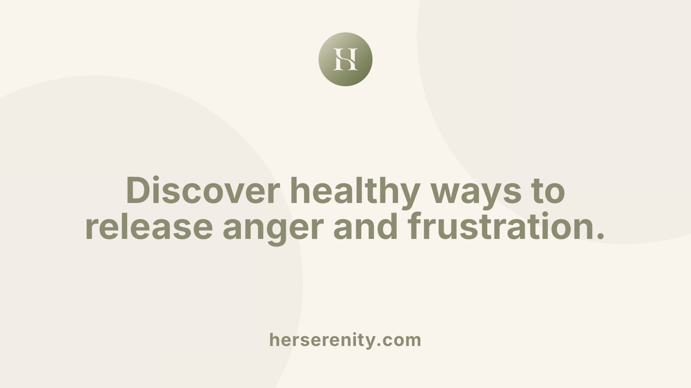 Discover healthy ways to release anger and frustration.