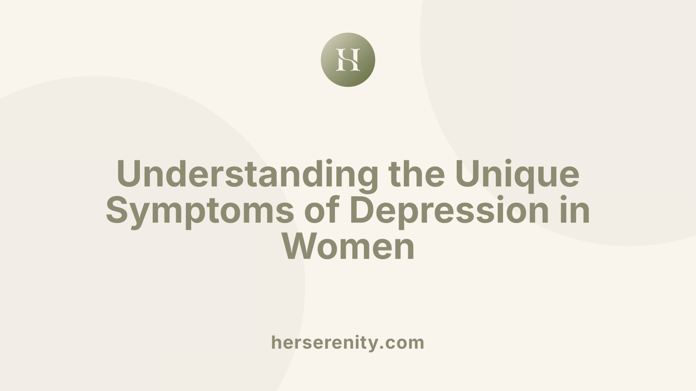 Understanding the Unique Symptoms of Depression in Women