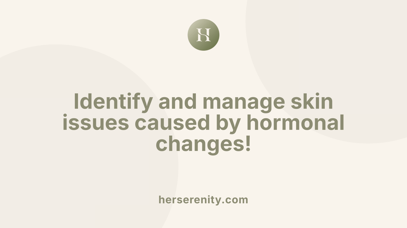 Identify and manage skin issues caused by hormonal changes!