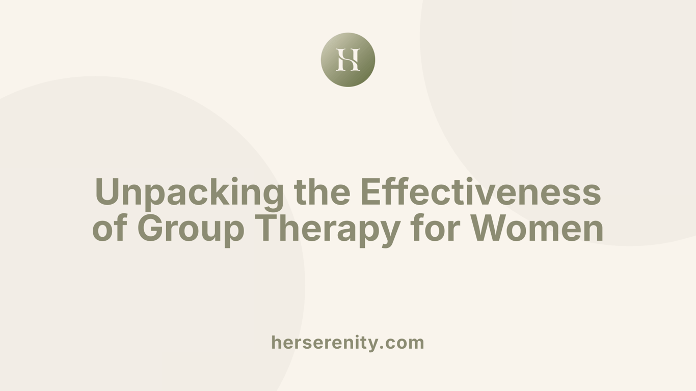 Unpacking the Effectiveness of Group Therapy for Women