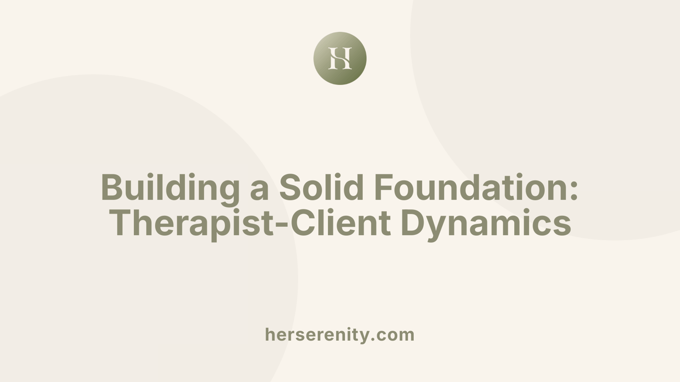 Building a Solid Foundation: Therapist-Client Dynamics