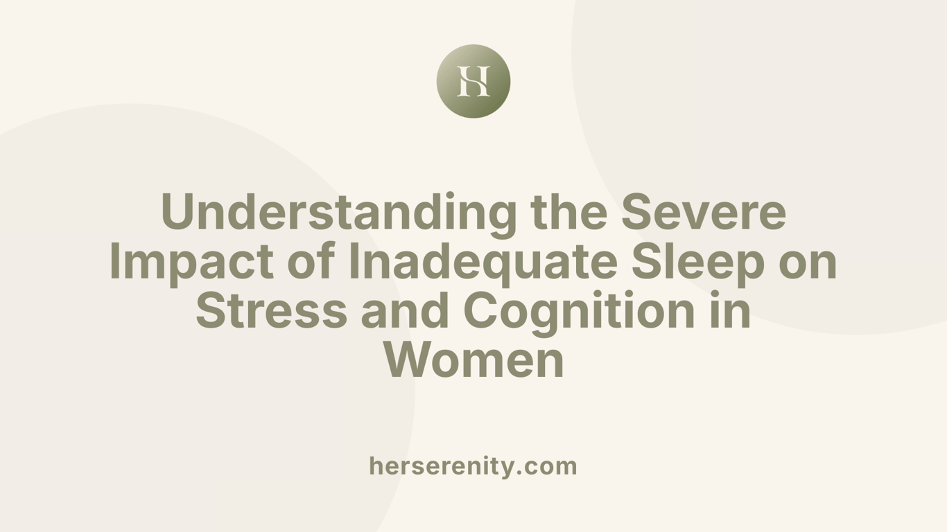Understanding the Severe Impact of Inadequate Sleep on Stress and Cognition in Women