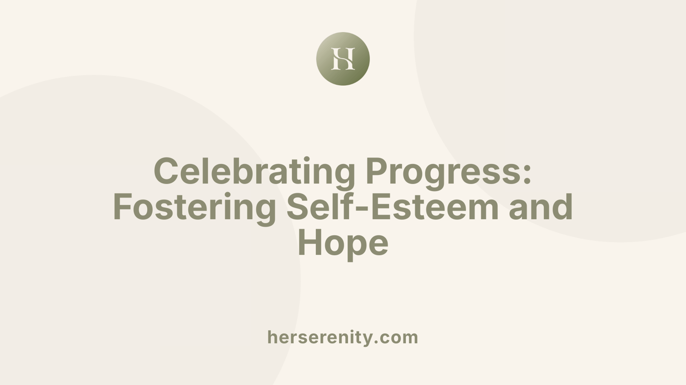 Celebrating Progress: Fostering Self-Esteem and Hope