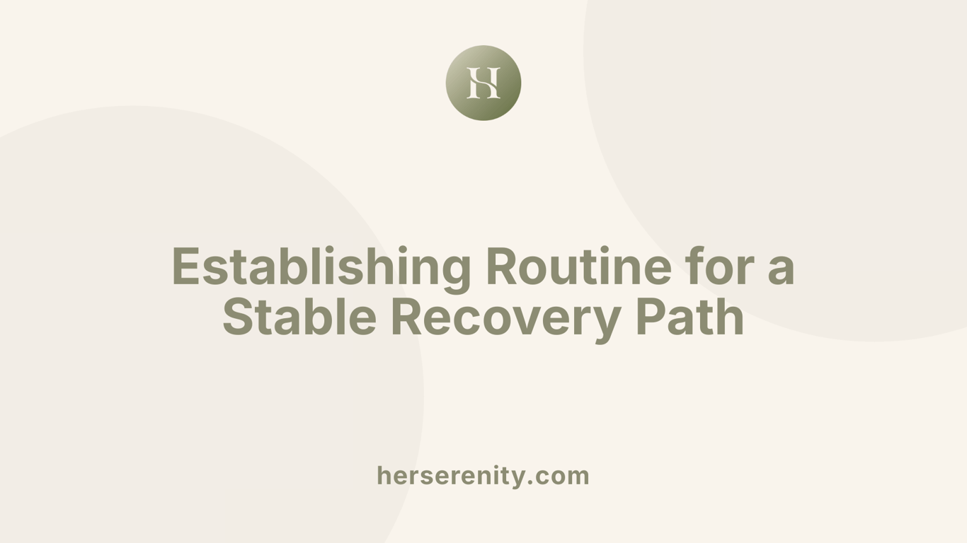 Establishing Routine for a Stable Recovery Path