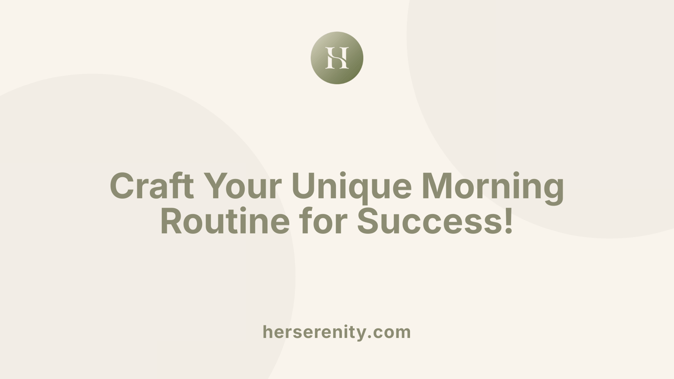 Craft Your Unique Morning Routine for Success!