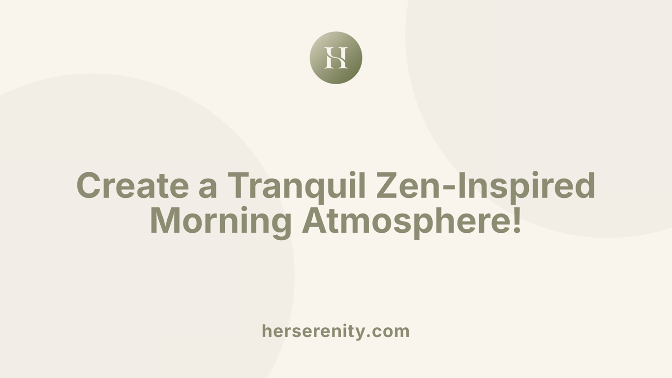 Create a Tranquil Zen-Inspired Morning Atmosphere!