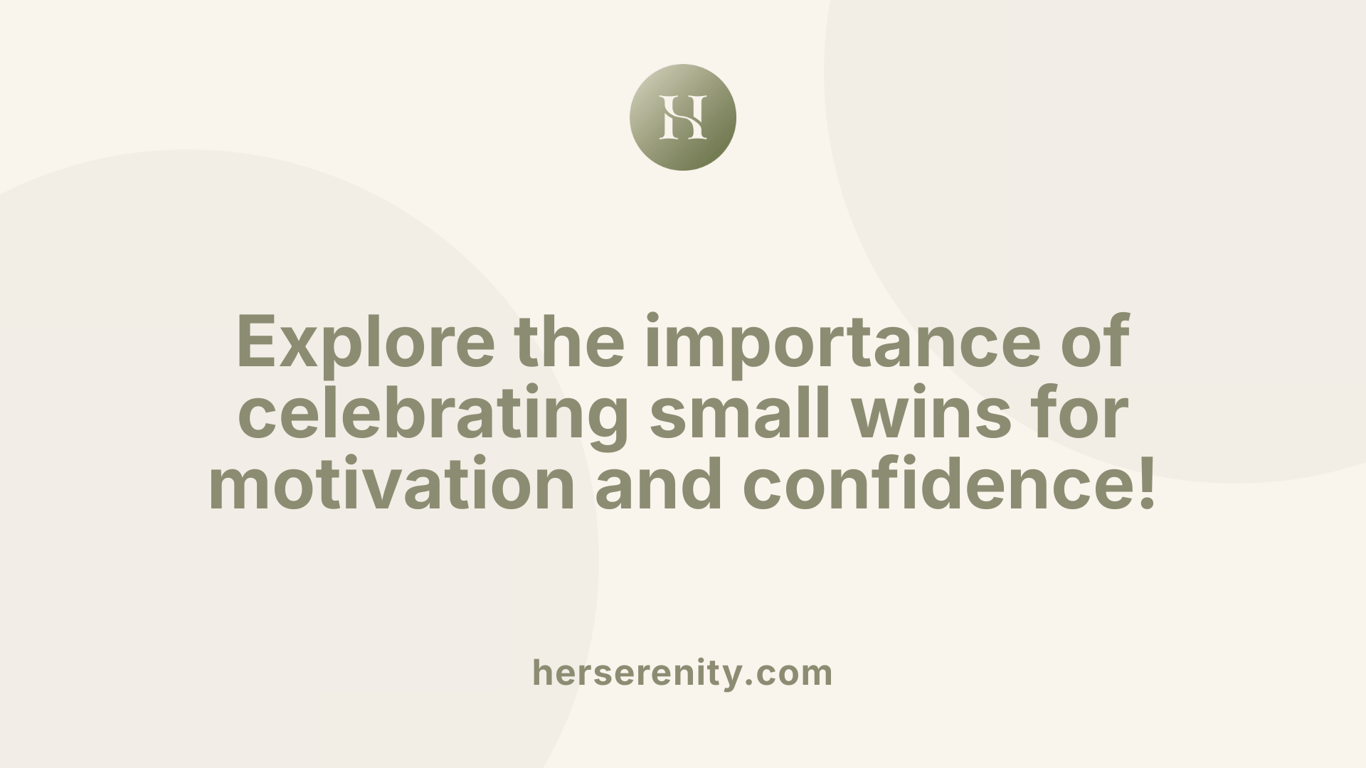 Explore the importance of celebrating small wins for motivation and confidence!