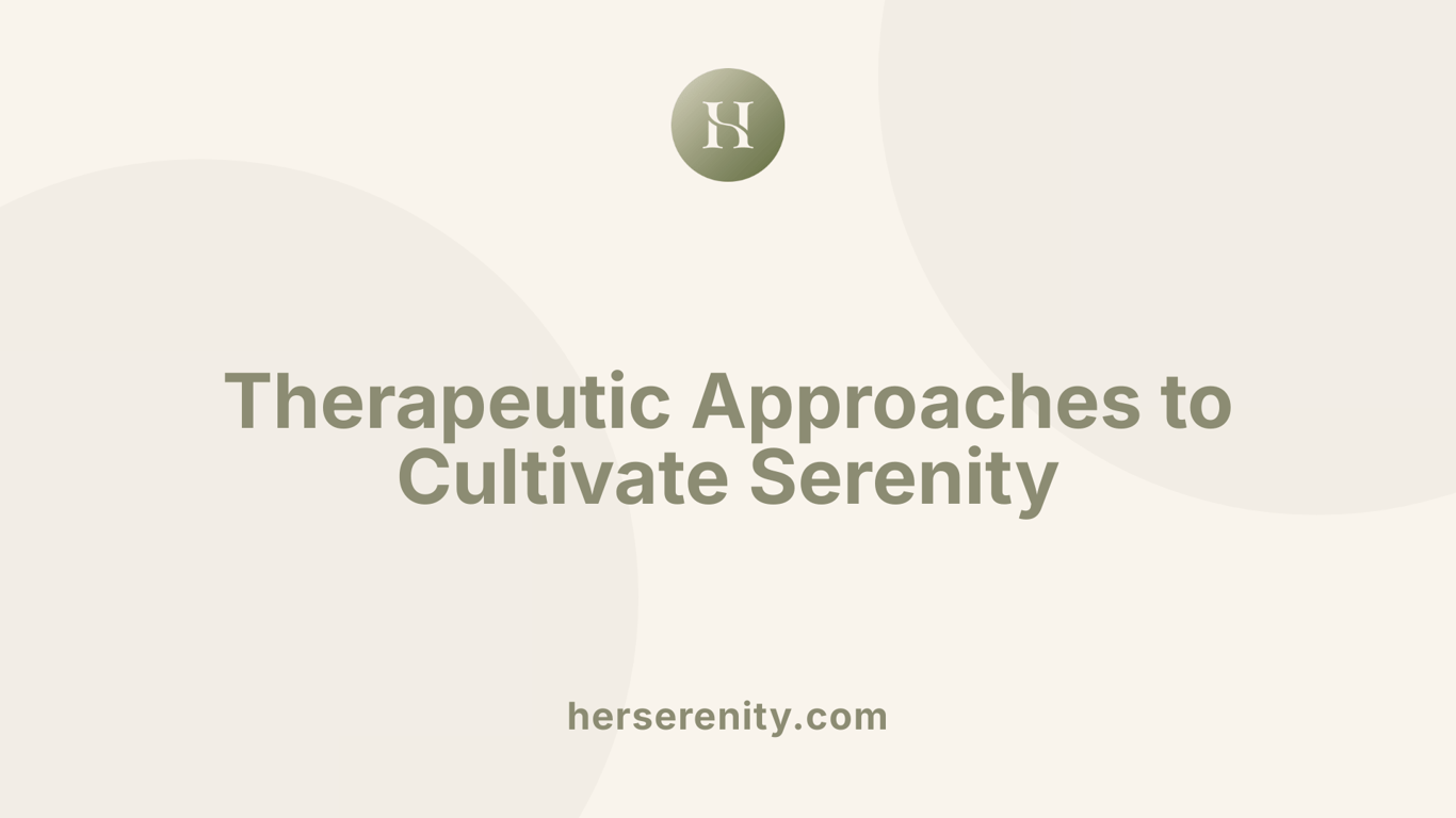 Therapeutic Approaches to Cultivate Serenity