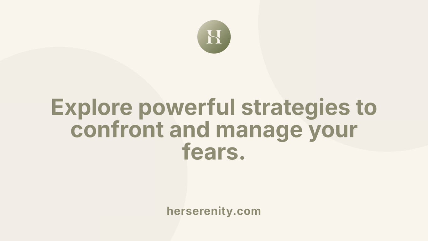 Explore powerful strategies to confront and manage your fears.
