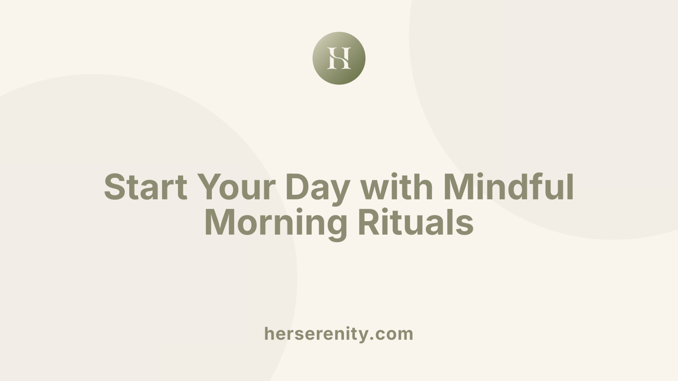 Start Your Day with Mindful Morning Rituals