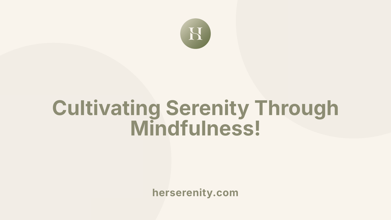 Cultivating Serenity Through Mindfulness!