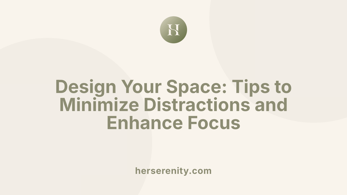 Design Your Space: Tips to Minimize Distractions and Enhance Focus