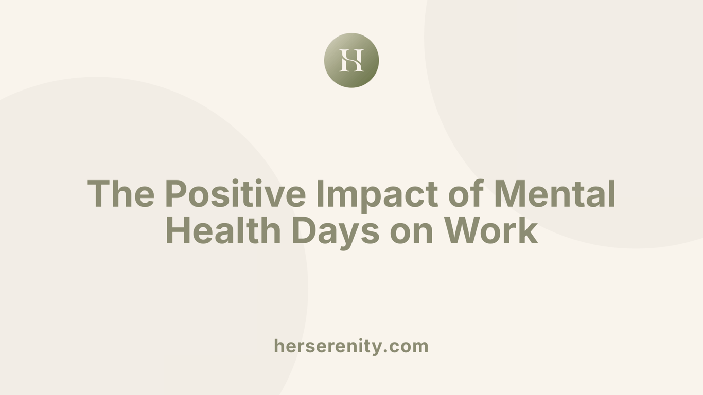The Positive Impact of Mental Health Days on Work